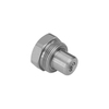 Screw-to-connect coupling with poppet valve male tip QRC-HI-06-M-NF04-BP-W3AA